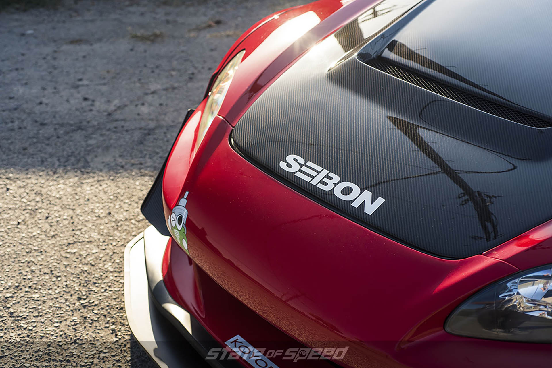 Seibon Carbon Fiber Hood on Tiffany Miller's 2006 Honda S2000