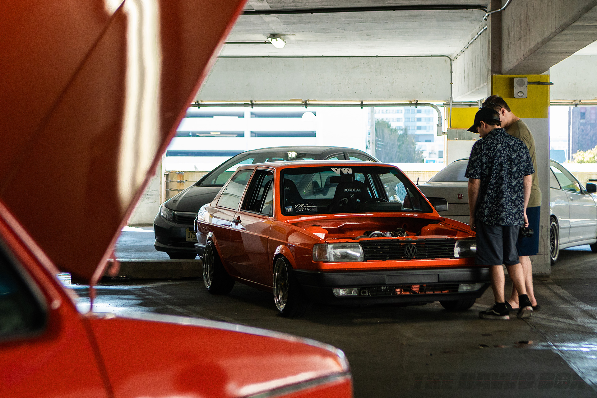VW in the garage