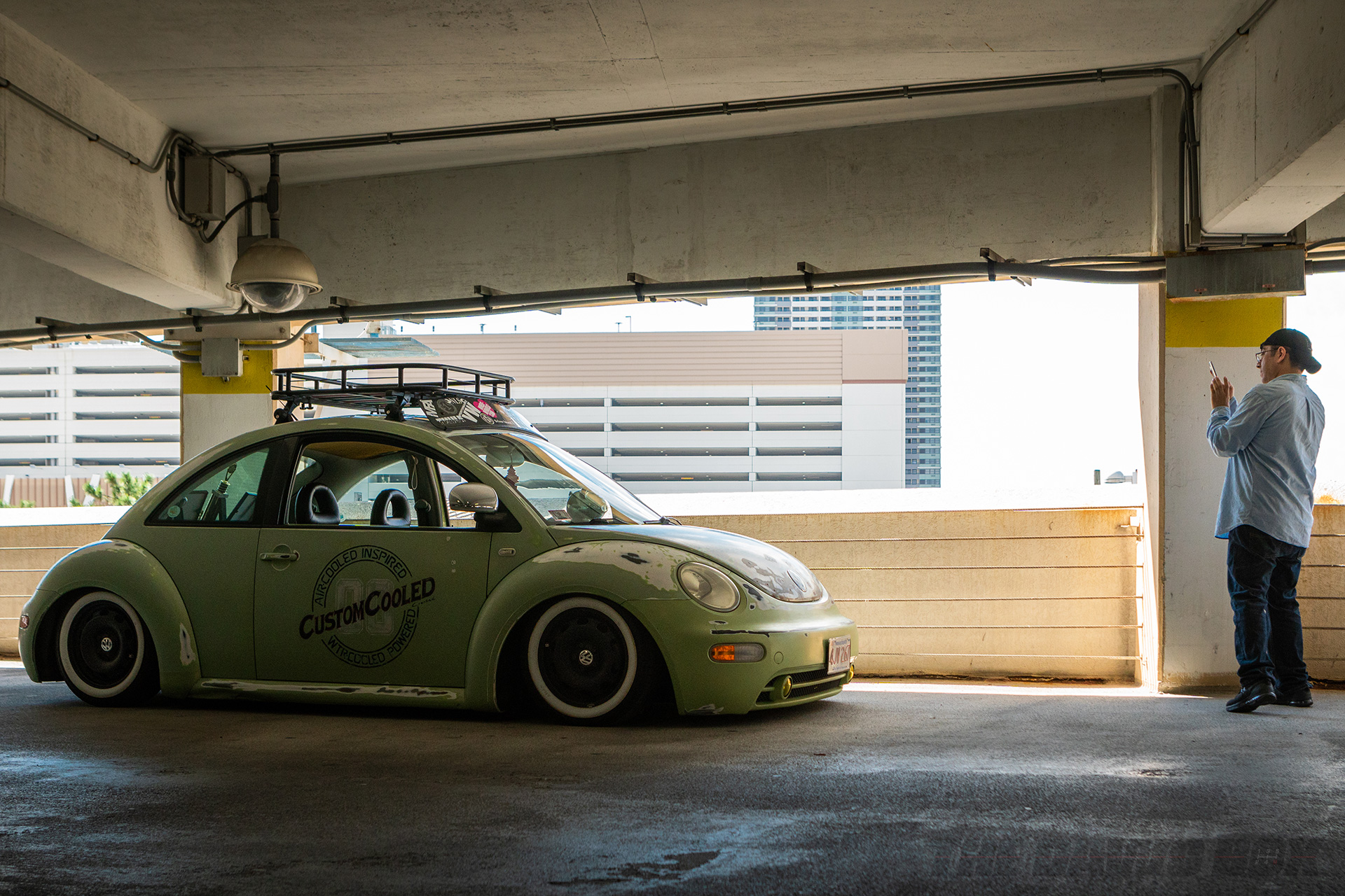 VW Beetle in the garage at H2Oi