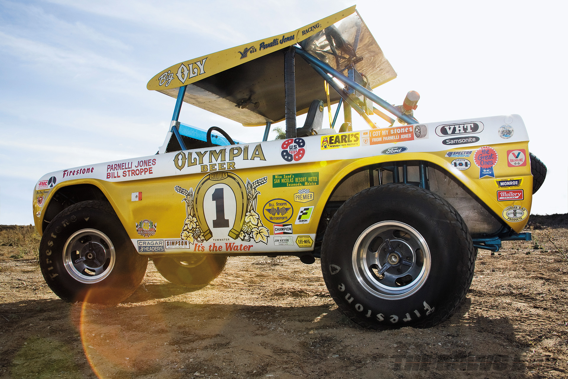 Yellow Olympia Beer Ford Bronco "Big Oly"