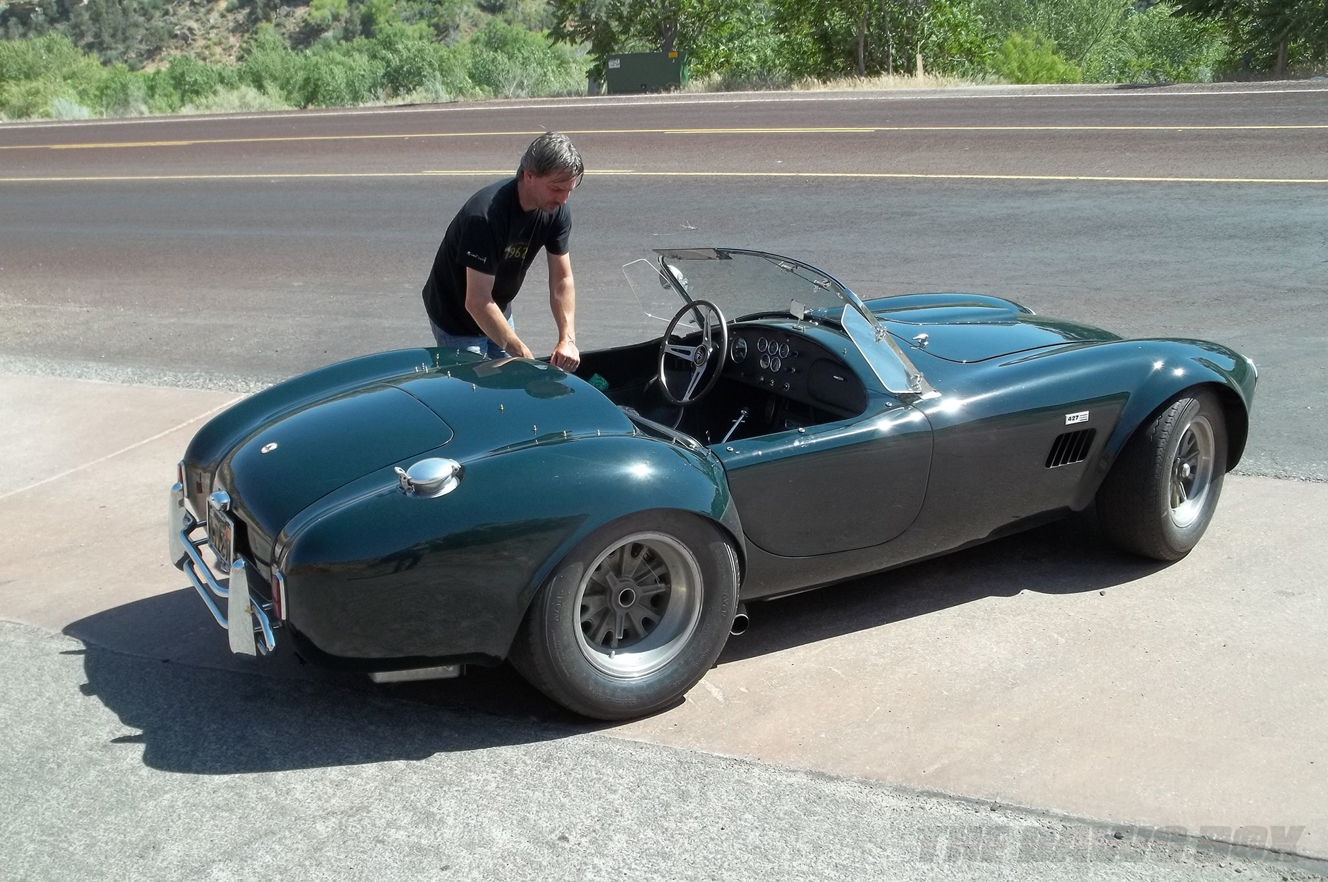 dark green Shelby AC Cobra