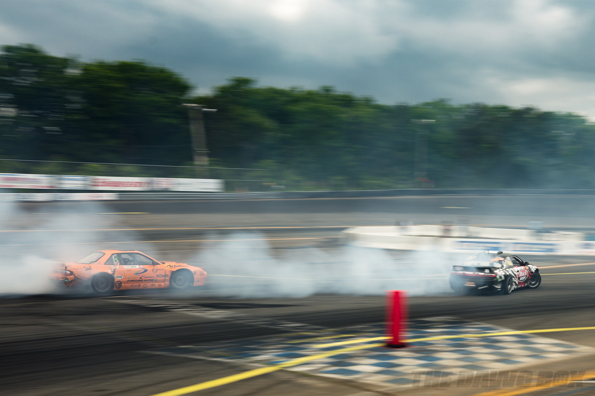 Nissan S13's tandem drifting