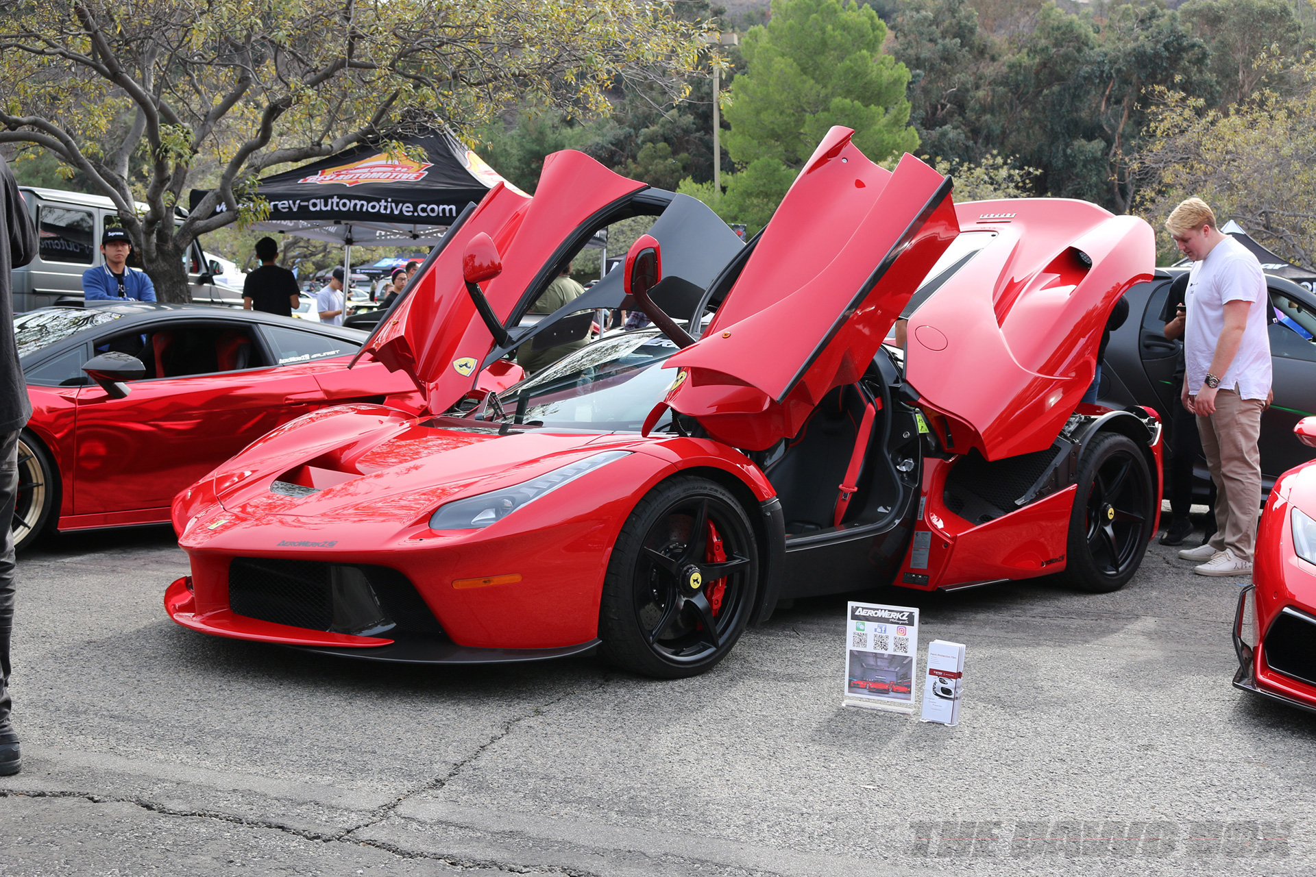 red ferrari LaFerrari at the Purist Group Winter Drive 2018