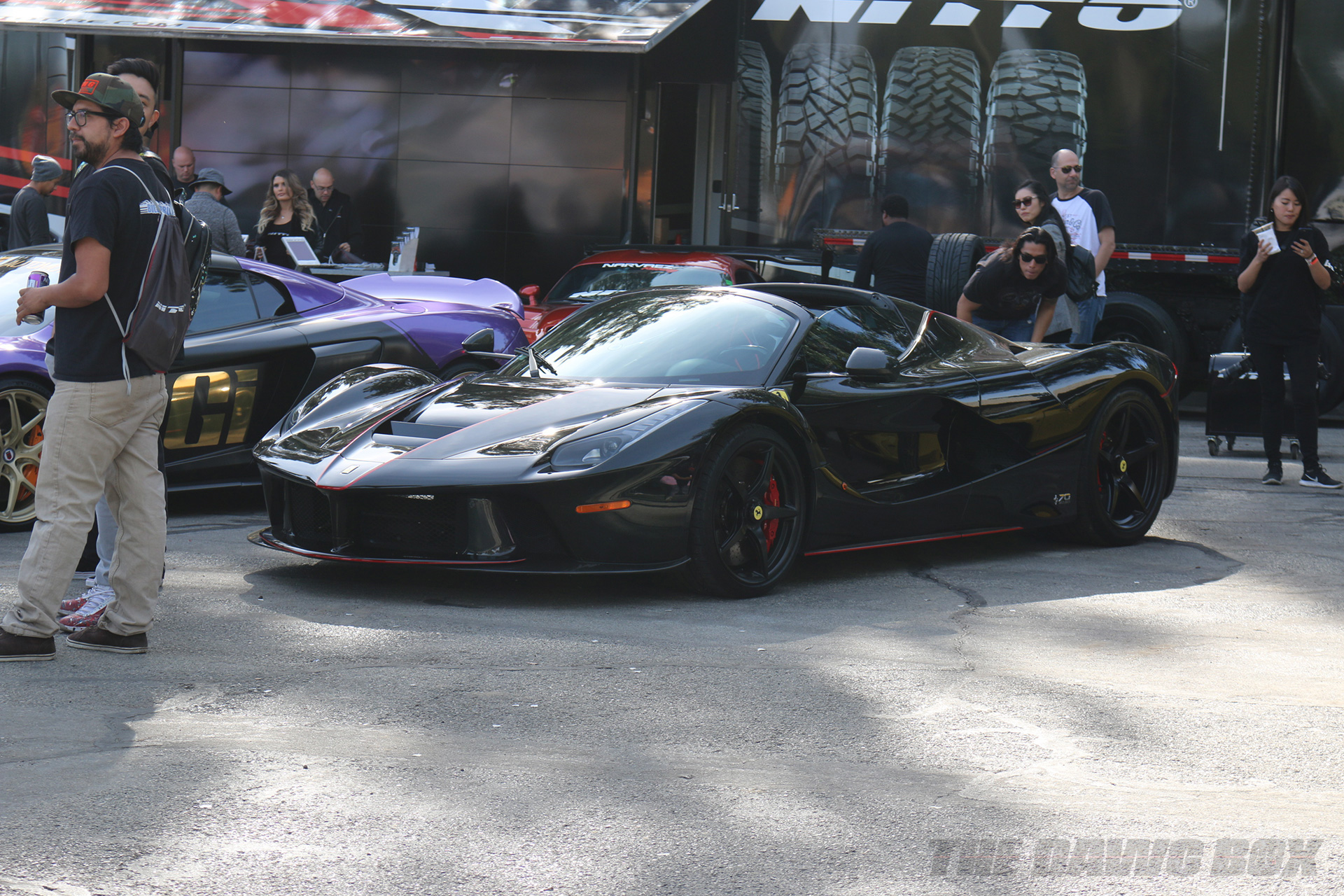 Black Ferrari LaFerrari Aperta at the Purist Group Winter Drive 2018
