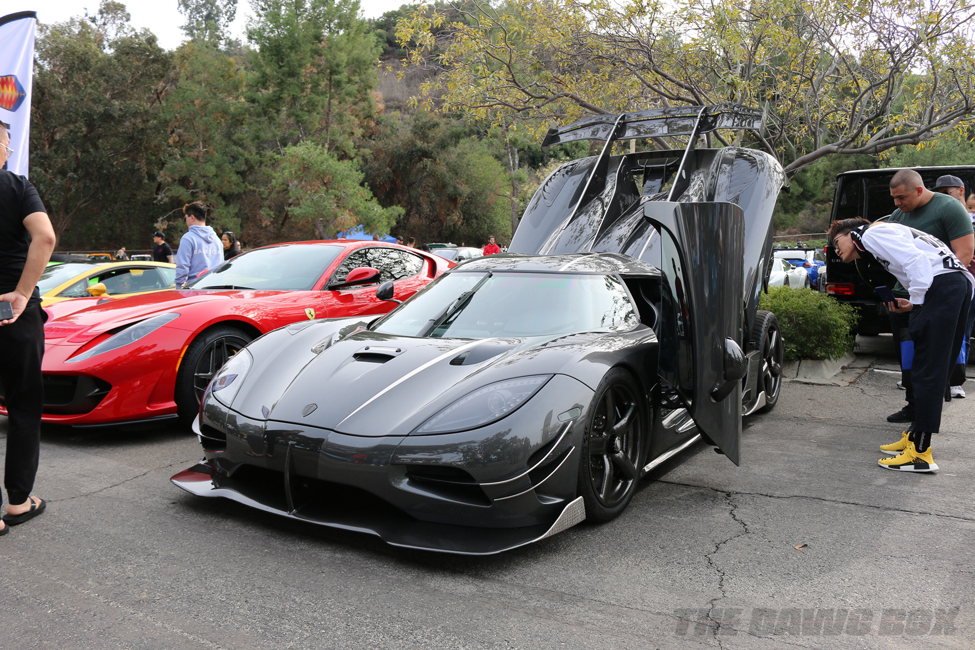 Black Koenigsegg Agera at the Purist Group Winter Drive 2018