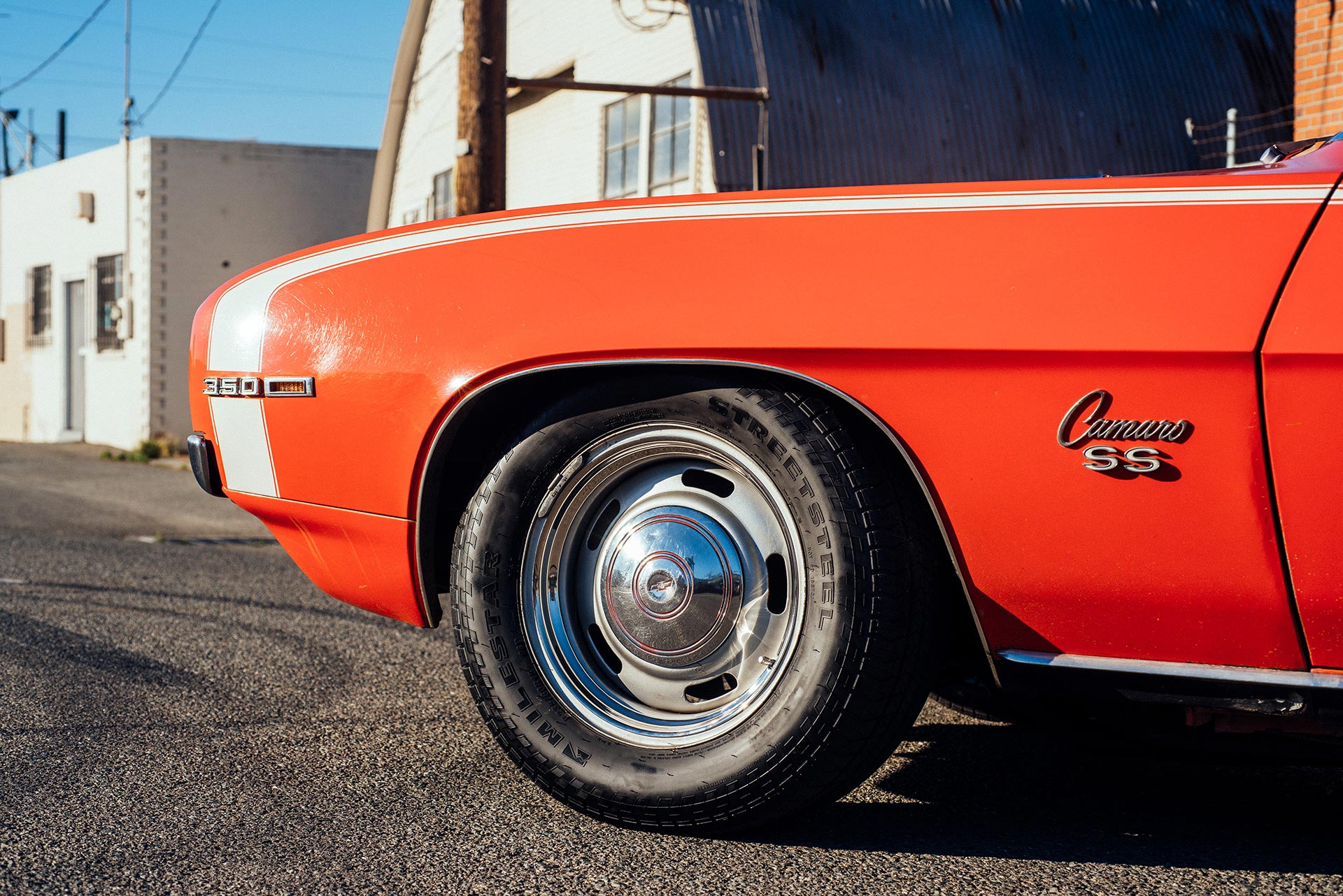 Milestar Streetsteel Radial ply on a Camaro SS