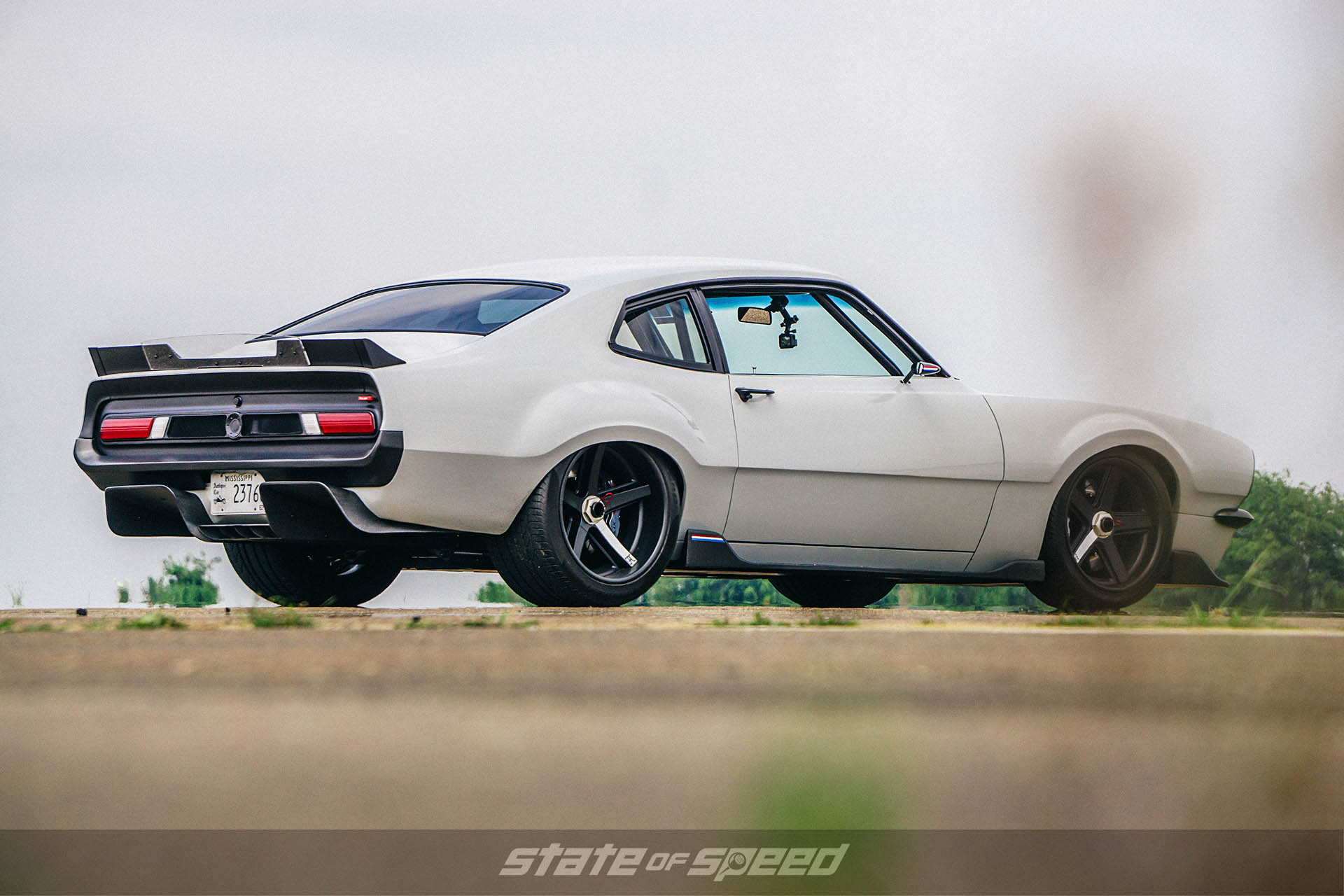 rear 3/4 shot of ford maverick