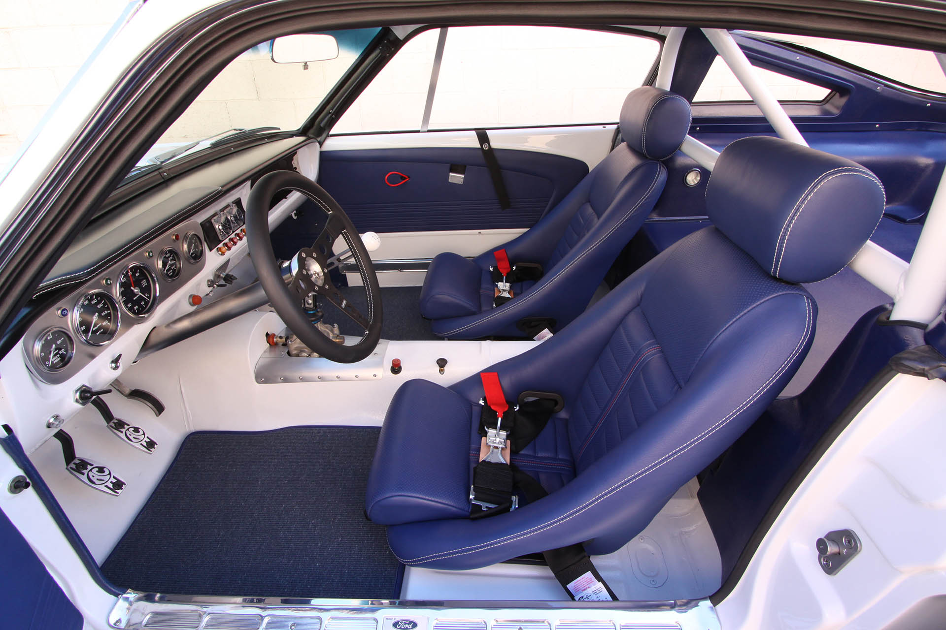 Mustang blue interior