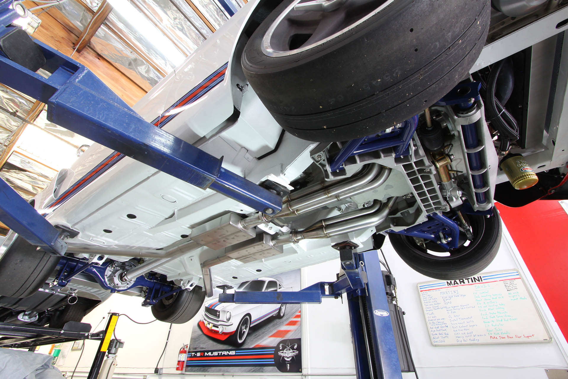 Martini Mustang underbody