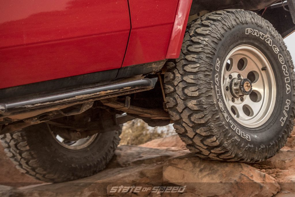 Toyota Land Cruiser with leaf springs