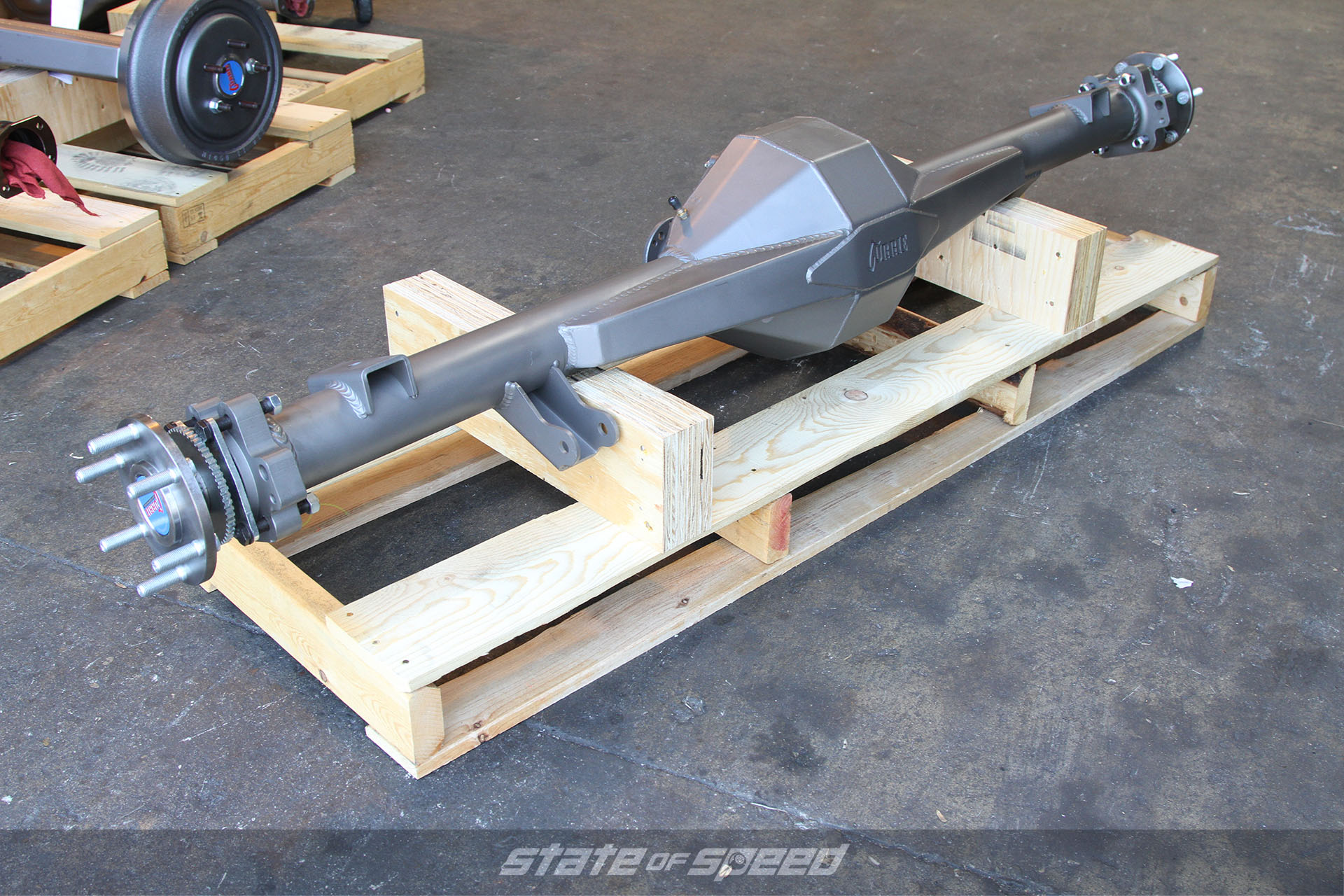 Straight axle assembly