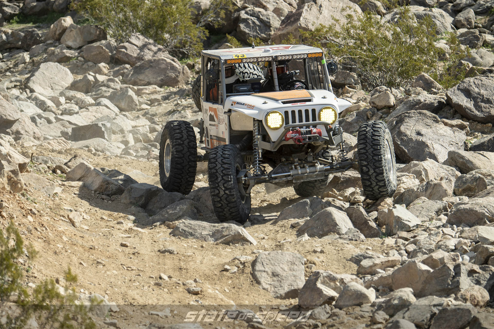 Rock crawling Jeep