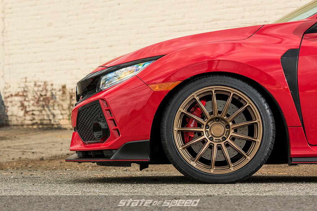 Civic Type R with a big brake kit