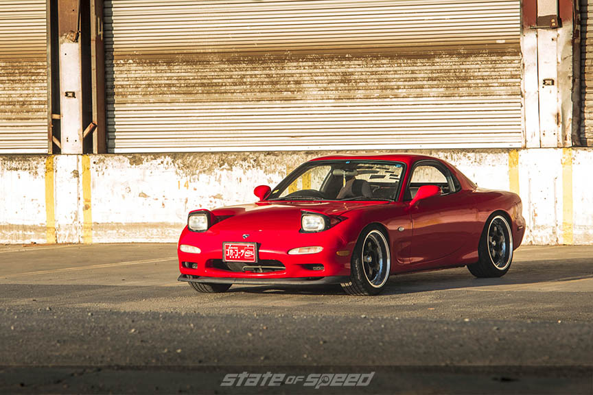 Red Rx7 milestar tires
