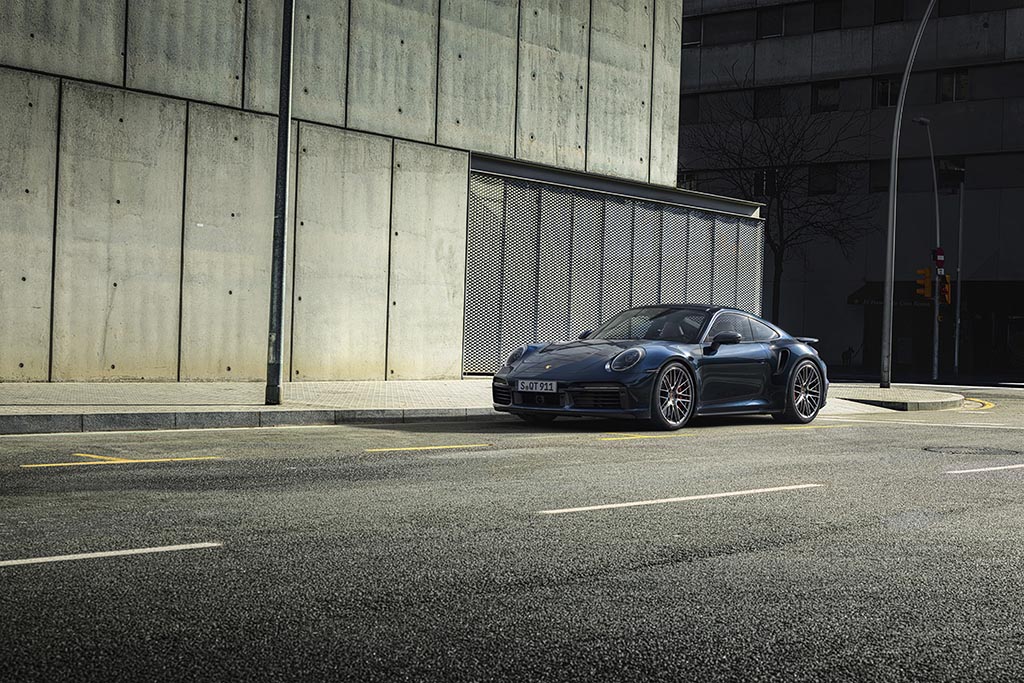 porsche 911 turbo on the street