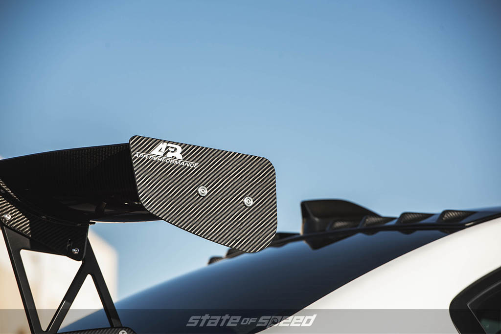 apr wing on subaru wrx sti