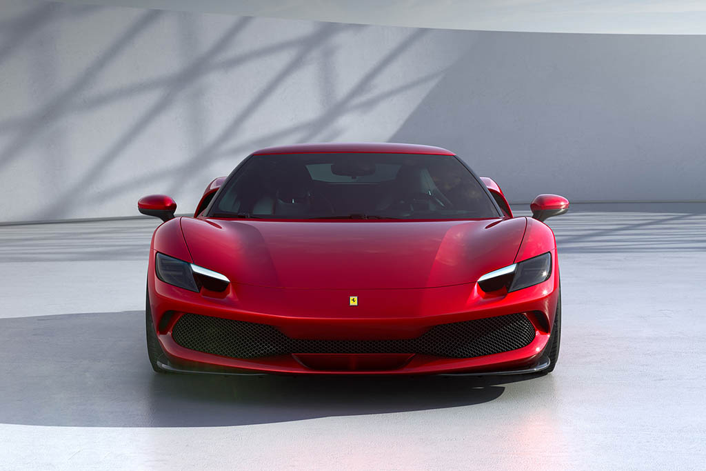front of new hybrid ferrari