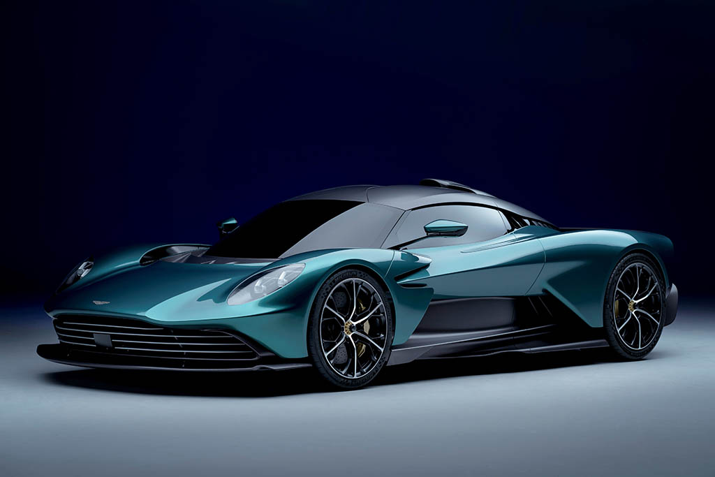 front shot of new aston martin
