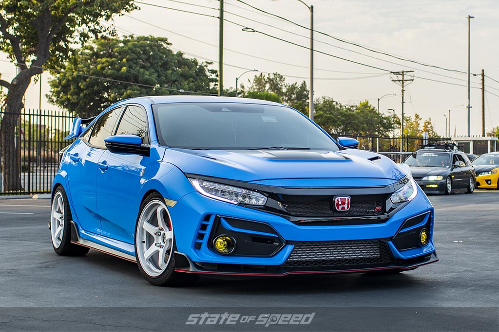 Blue Honda Civic Type-R