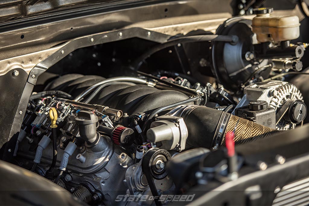 Chevy LS Engine inside a chevrolet C-10 pick up truck Bronze '72 C10 Hills Rod & Custom - 255/45R20 - 275/40R20 MS932XP+/