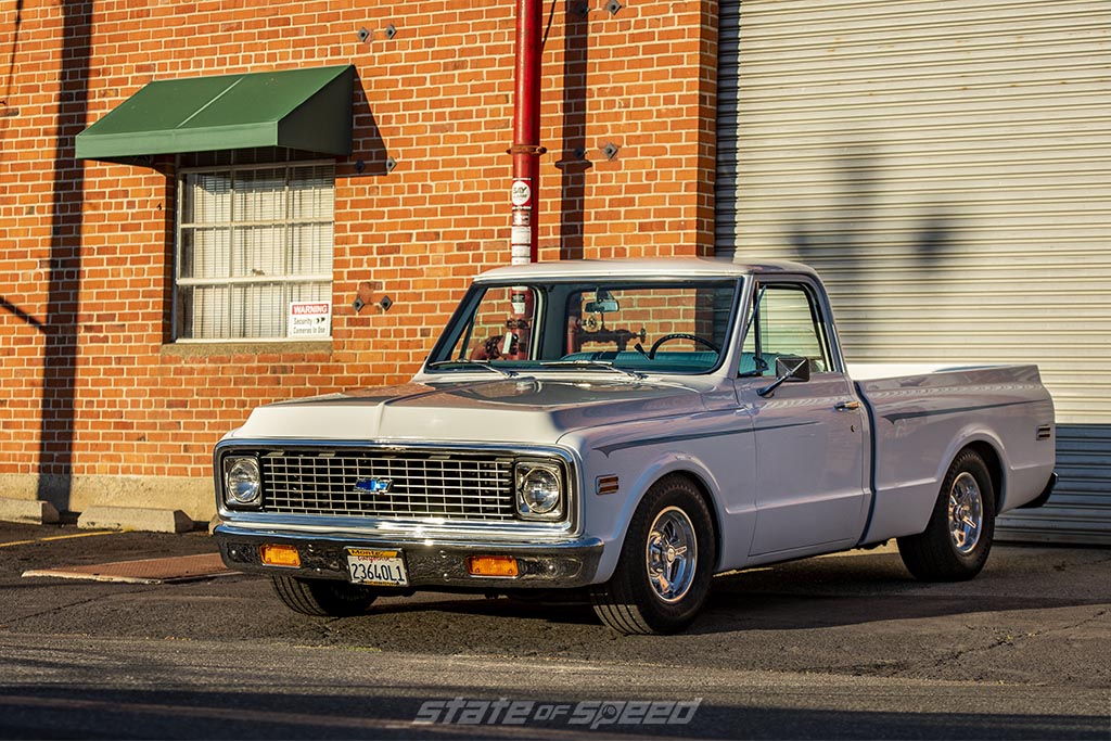White '72 Chevrolet C-10 by Hill's Rod and Customs - 275/60R15