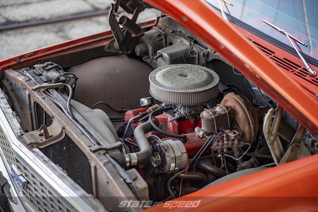 Orange '72 Chevrolet C-10 Stepside by DWS - P275/60R15